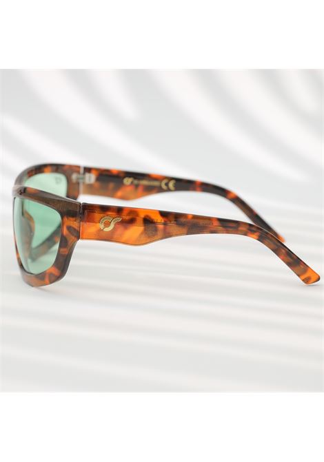 Atene tortoiseshell sunglasses with green lenses for women OS SUNGLASSES | ATENETARTAUGATO VERDE